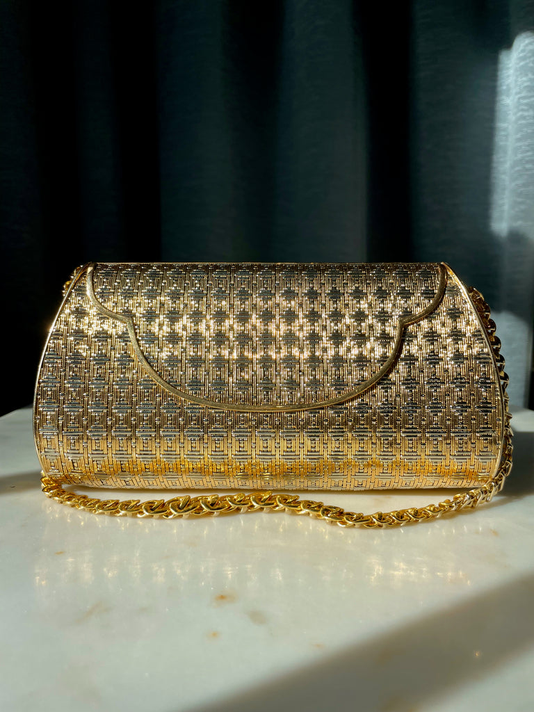 Vintage 18k gold handbag 