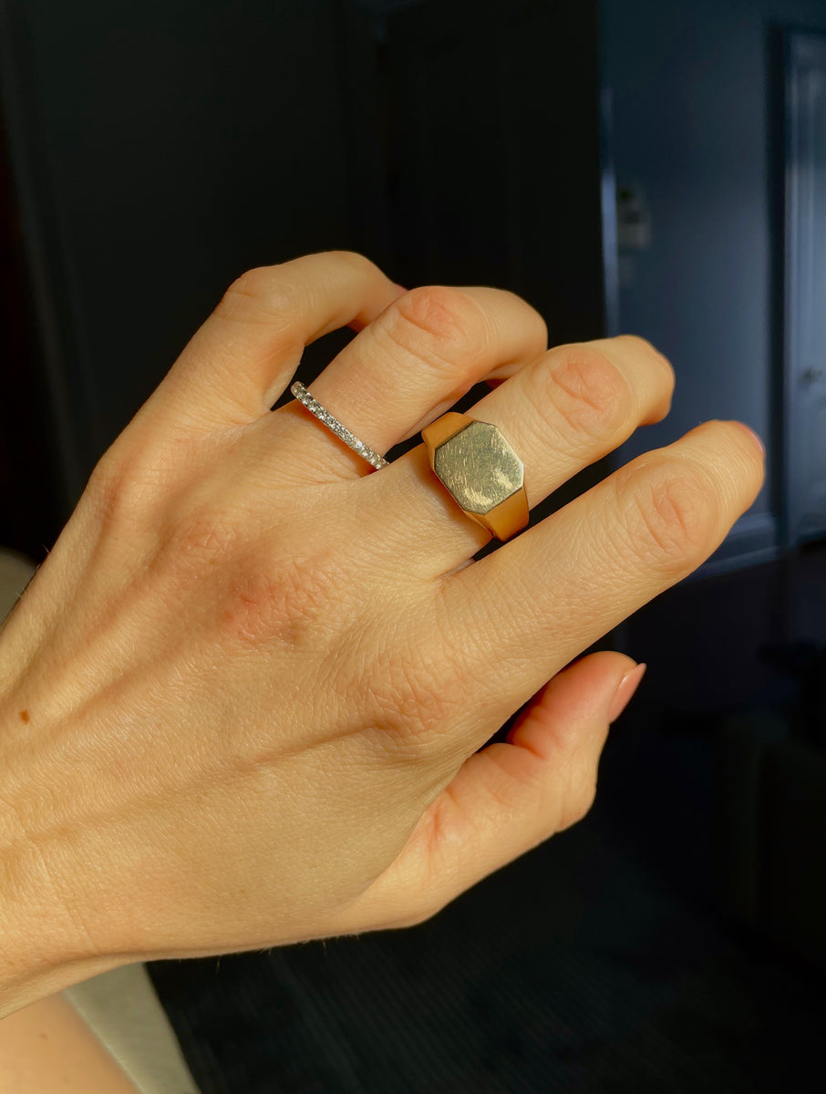 14k Signet ring – austra jewelry